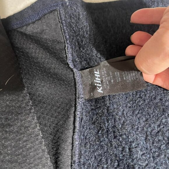KUHL navy blue fleece zip up - Picture 3 of 7